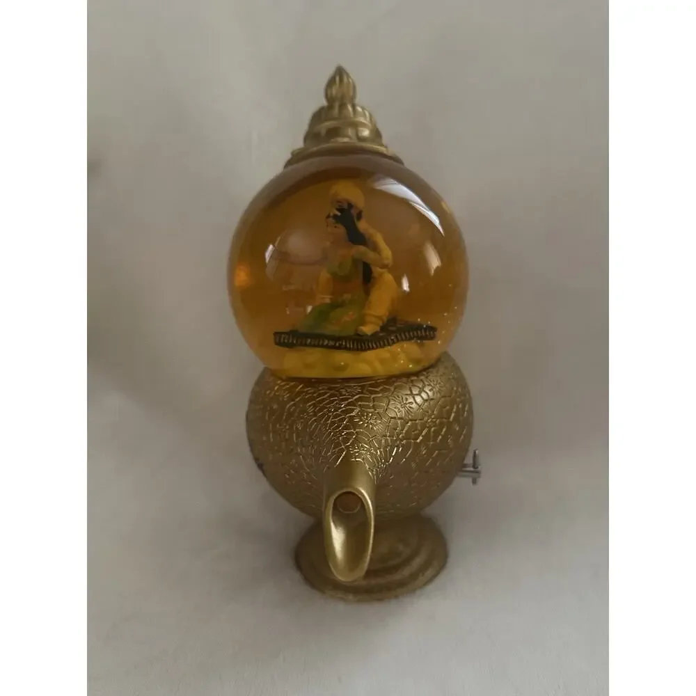 Disney Aladdin Jasmine Snow Globe Music Box Figure Toy Magic Lamp Japan Import